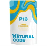 ناتشرال كود بي 13اظرف التونا وسالمون للقطط 70غ