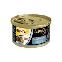 جيم كات شايني كات تونة بالجمبري في الجلي للقطط 70ج...