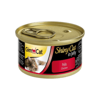 جيم كات شايني كات اكل قطط رطب بقطع الدجاج 70 جرام