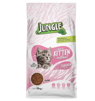 جنغل طعام جاف للقطط الصغيرة بنكهة الدجاج