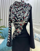 فستان سواد مخملي