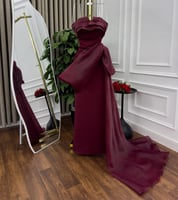 فستان طيف برغندي