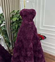 فستان أمواج الأرجوان