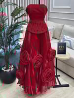 فستان أناقة حمراء