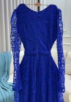 فستان موج أزرق