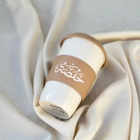 مق كوب قهوة مع كتابة الاسم