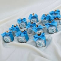 توزيعات مواليد أولاد - توزيعات شمع بابلز 12 حبة