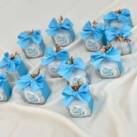 توزيعات مواليد أولاد - توزيعات شمع بابلز 12 حبة