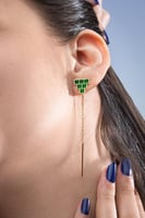 شُرفة – أقراط ذهبية مستوحاة من العمارة النجدية | R...