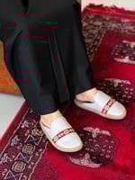 حذاء مبطن فرو - رصاصي