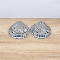 قالب كريمة المنيوم على شكل قلب ١٢ حبة