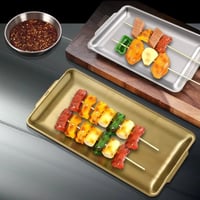 صواني تقديم استلس استيل مستطيل