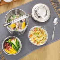 حاوية طعام اسل استيل مفرغه من الهواء للحفاظ على حر...