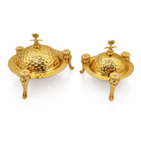 : تمرايات ذهبي حب الرمان اواني ماس