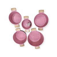 طقم قدور جرانيت وردي فاخر