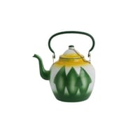 ابريق غضار نقشة تراثية اللون الاخضر