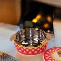 طقم حافظات طعام غضار احمر