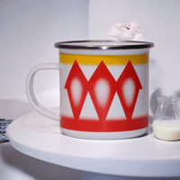 كوب غضار احمر تراثي