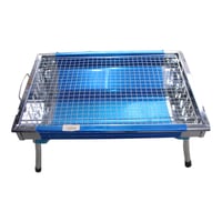 منقل شوي استيل بأرجل يتصفط