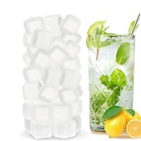 مكعبات ثلج ابيض شفاف