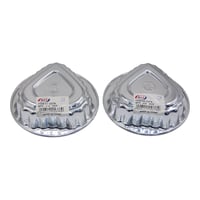 قالب كريمة المنيوم على شكل قلب ١٢ حبة