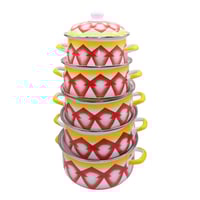 طقم قدور غضار -اواني ماس