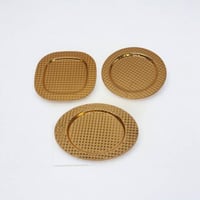 صحن حلاء حب الرمان ذهبي