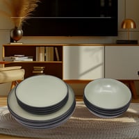 اطباق سيراميك تقديم أنيقة للمناسبات والحفلات ١٦ قط...