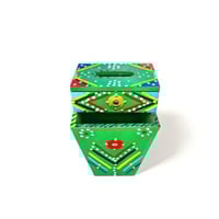 علب منديل تراثي مع سطل زبالة اخضر