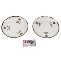 صحن بيالات سيفين ونخلة مذهب 6 حبات تحفة