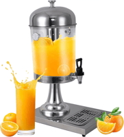 موزع عصائر للحفاظ على مشروب بارد فضي