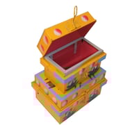 طقم صندوق اصفر تراثي تراثي مميز