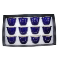 فناجيل سيفين و نخلة لون ازرق