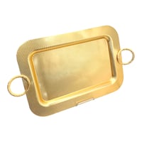 صواني تقديم ذهبي راقي صينية تقديم مميزة وأنيقة منه...