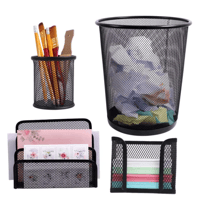 حاوية نفايات دائري متعدد المقاسات اسود