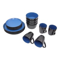 طقم سفرة صحون سيراميك فاخر ١٦ قطعة لتقديم مثالي