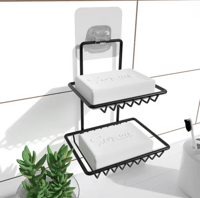 حامل صابون معلق مزدوج الطبقات