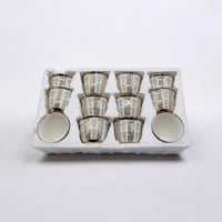 فناجيل بداوي نقشة مميزة بخط ذهبي