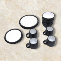 طقم سفرة سيراميك ١٦ قطعة بتصميم حديث لمائدة فاخرة