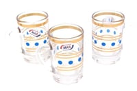 بيالة شاي مذهبة ضد الكسر مميزة بالنقاط الترقاء ترا...