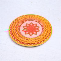 صحن غضار ملمين احمر متعدد المقاسات