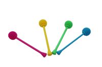 ملاعق عسل بلاستيك ملون