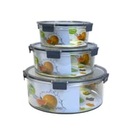 طقم علب حفظ الطعام المربعة