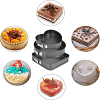 طقم صواني كيك متعدد الاشكال