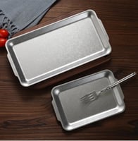 صواني تقديم استلس استيل مستطيل