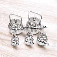 ابريق شاي استانلس استيل بمقبض اتسيل