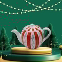 ابريق بورسلان احمر اواني ماس