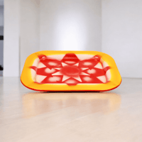 صينية غضار احمر