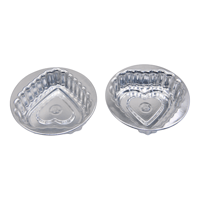 قالب كريمة المنيوم على شكل قلب ١٢ حبة