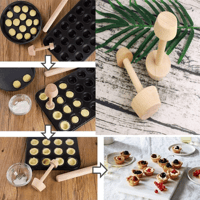 كباية لضغط معمول خشبية صانع المعجنات